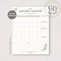 Monthly Calendar Printable