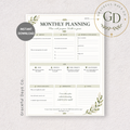 Monthly Planning Printable