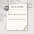Year at a Glance Printable