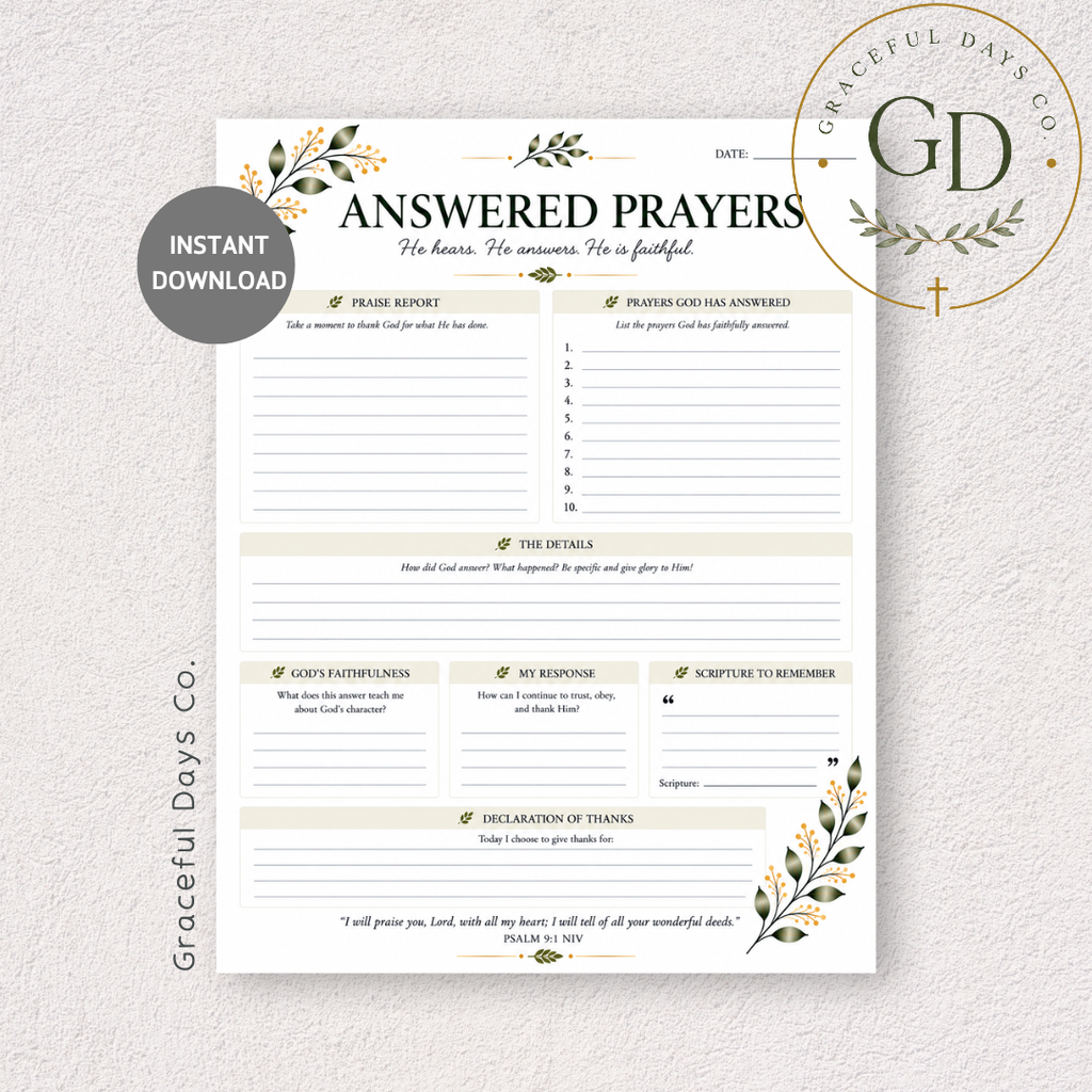 Faith Planner Printable Bundle