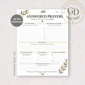 Answered Prayers Printable