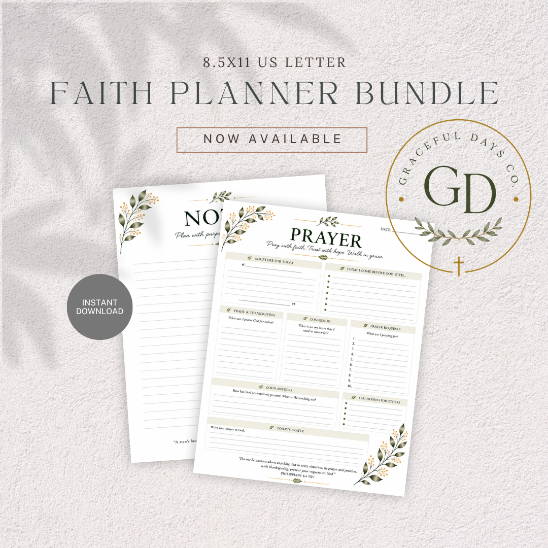 Faith Planner Printable Bundle