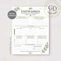 Faith Goals Printable