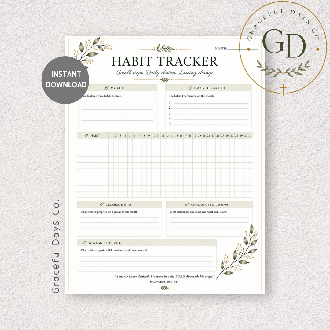 Habit Tracker Printable
