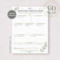 Monthly Reflection Printable