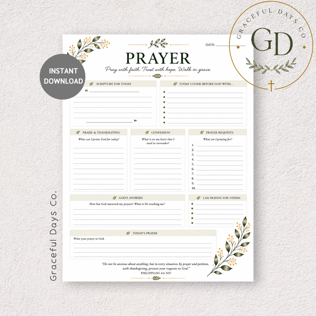 Faith Planner Printable Bundle
