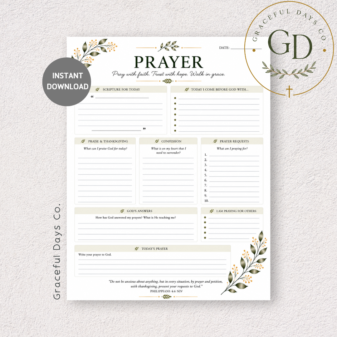 Prayer Printable