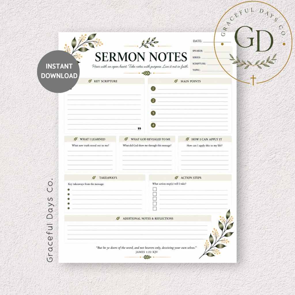 Faith Planner Printable Bundle