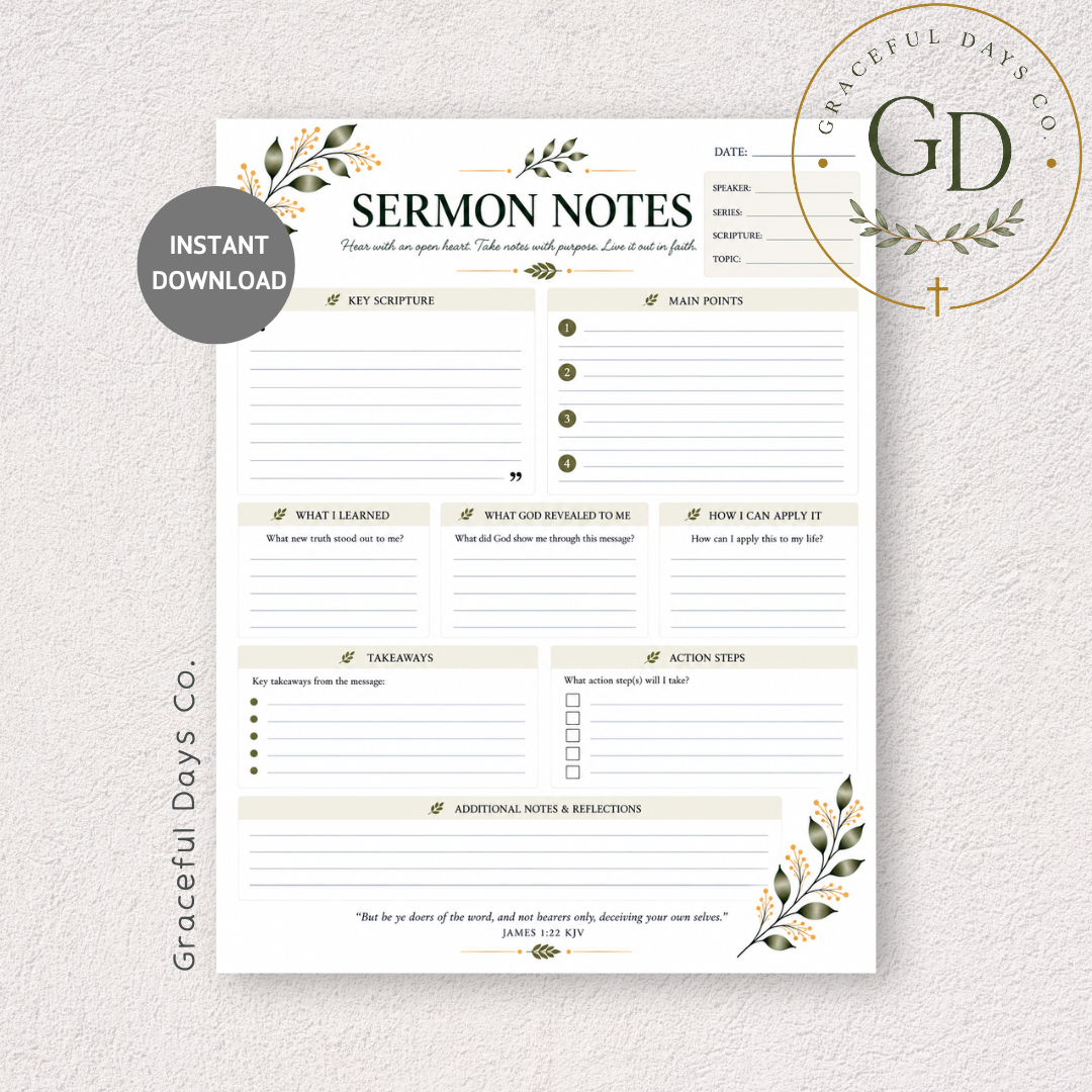 Faith Planner Printable Bundle